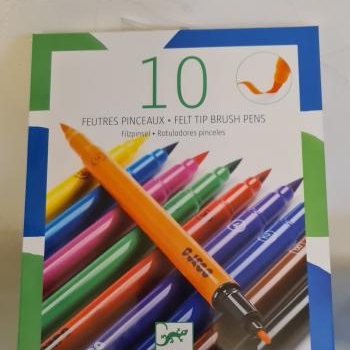 10 feutres pinceaux 