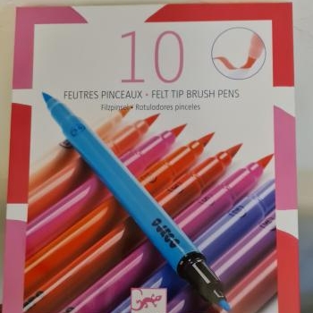 10 feutres pinceaux 