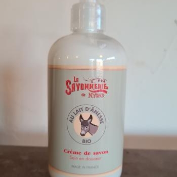 crème de savon au lait d'ânesse