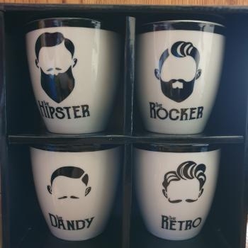 coffret de 4 tasses